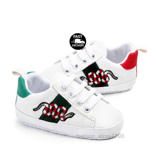 baby shoes newborn boys girls first walkers kids toddlers lace up pu sneakers prewalker white shoes, Black